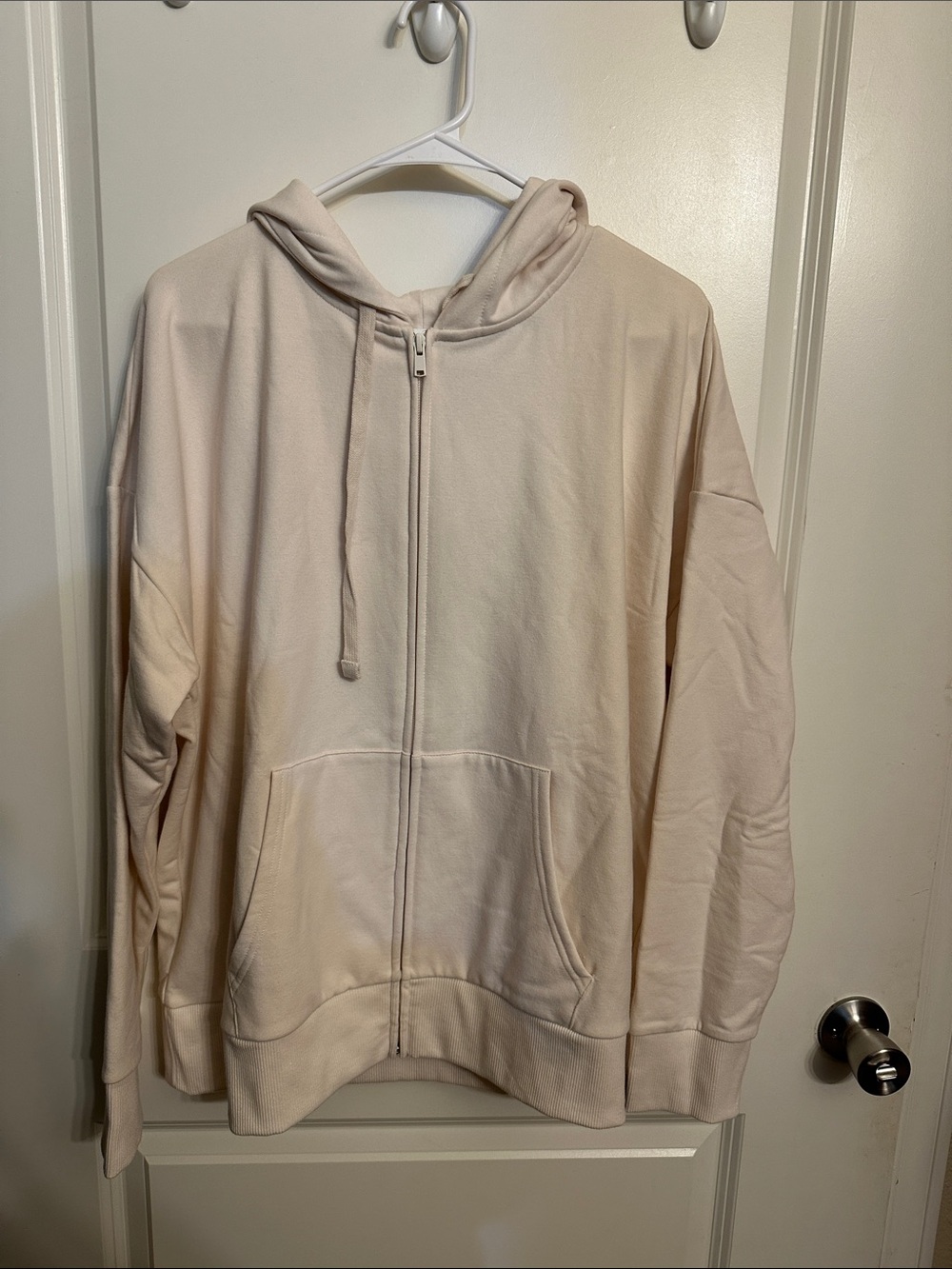 Time and Tru women’s cream zip hoodie xxl